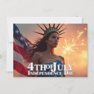 Esplêndido Design de 4 de julho - Fireworks & Free