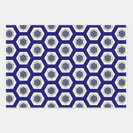 Esplêndido Marinha Branco e Dourado 