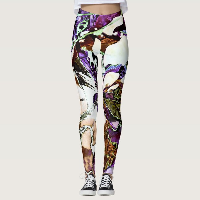 EsplêndidoLee - Abstrato Mercury Art Leggings (Frente)