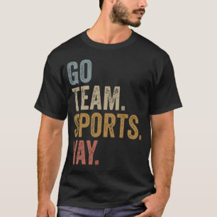 Esporte de Equipe Vintage Yay Camisa de Dia de Jog