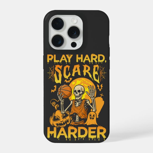 Esportes de Halloween Jogue Duro e Assuste Mais (Verso)