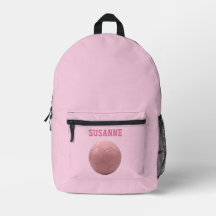 Esportes de mochilas de futebol garotas rosa perso