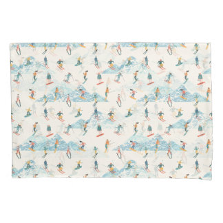 Esportes de padrão de montanhas de neve de esqui d