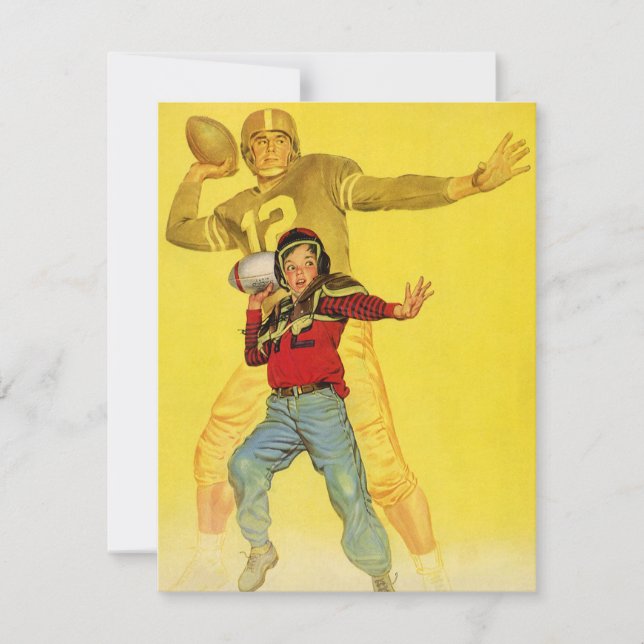 Esportes de Vintage, Menino como Futuro Quarterbac (Frente)