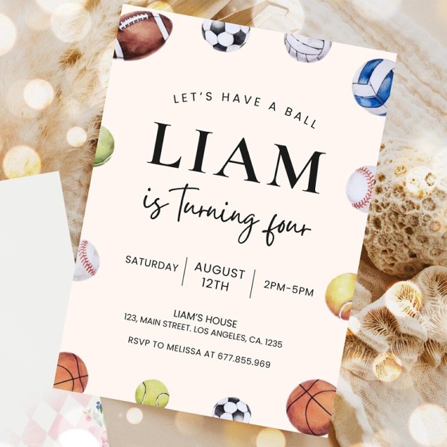 Esportes Editáveis Consideravam Convite de Anivers (Criador carregado)