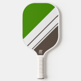Esportes Kelly Green Castanho-macio Stripes branca