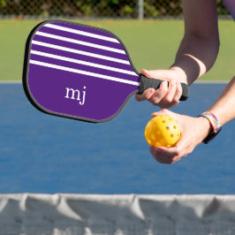 Esportes Roxos e Brancos com Monograma