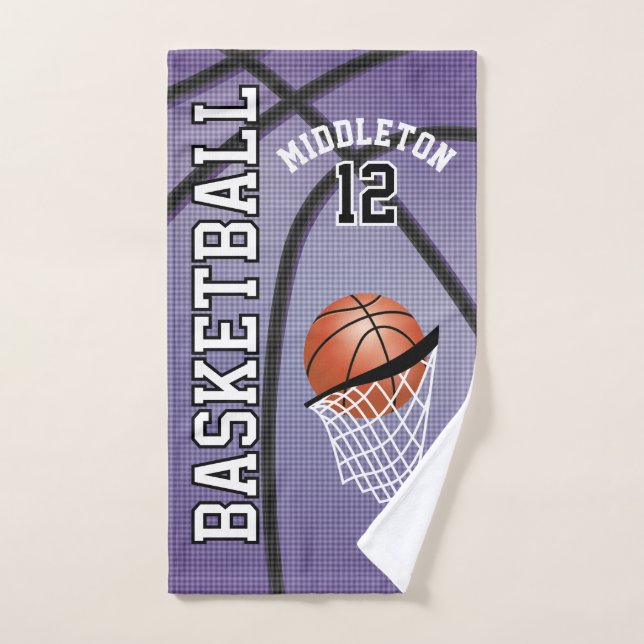 Esportes Roxos - Toalha de Mão Personalizada (Toalha de mão)
