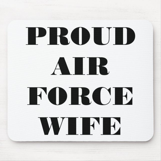 Esposa da Força Aérea Ortod Mousepad (Frente)