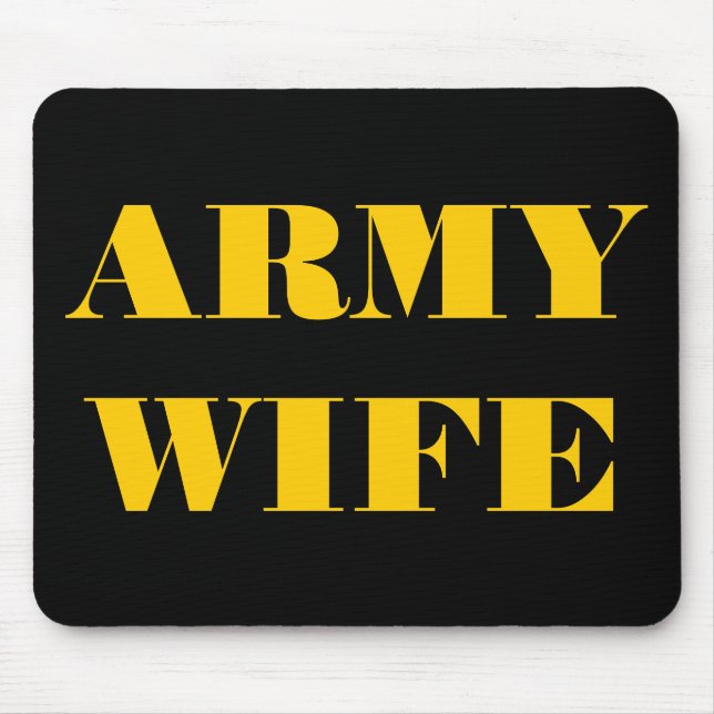 Esposa do Exército Mousepad (Frente)