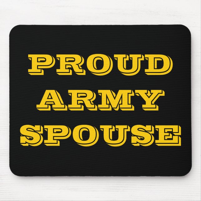 Esposa do Exército Orgulhoso de Mousepad (Frente)