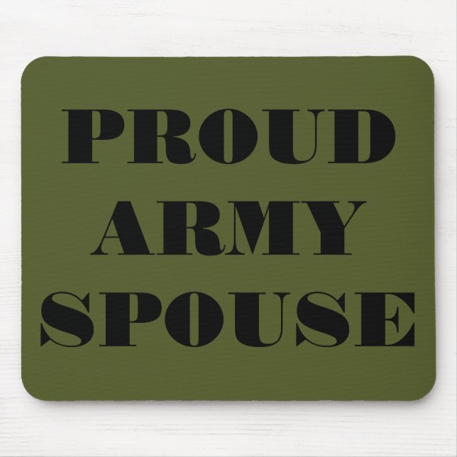 Esposa do Exército Orgulhoso de Mousepad (Frente)