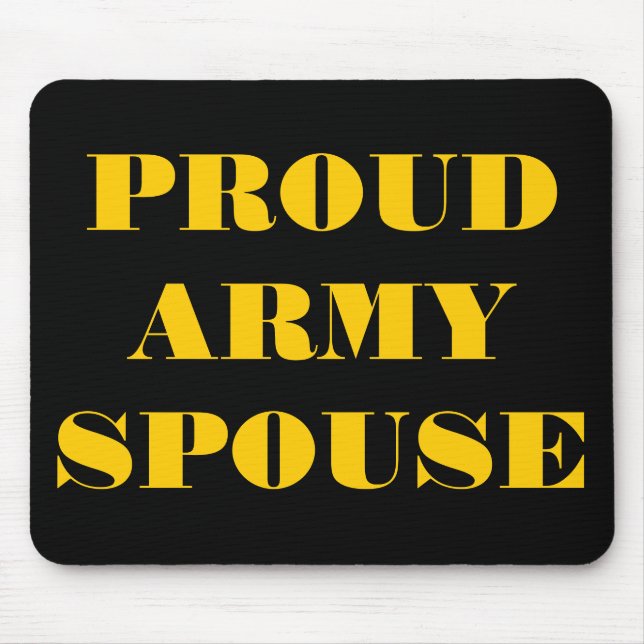 Esposa do Exército Orgulhoso de Mousepad (Frente)