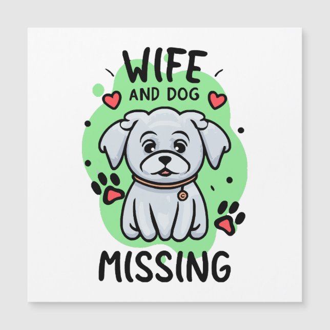Esposa e Cachorro Desaparecidos (Frente)
