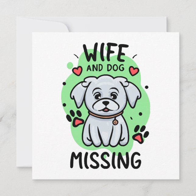 Esposa e Cachorro Desaparecidos (Frente)