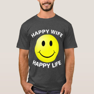 ESPOSA FELIZ VIDA FELIZ, Camisetas engraçadas para