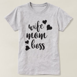 Esposa Mãe Chefe Camiseta de Mulheres