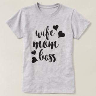 Esposa Mãe Chefe Camiseta de Mulheres