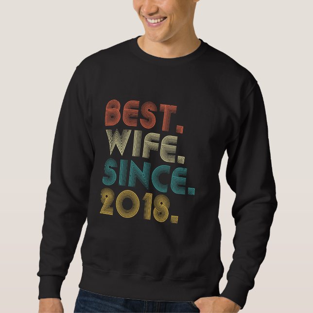 Esposa Melhor Desde 2018 T Camisa 1rua Casamento A (Frente)