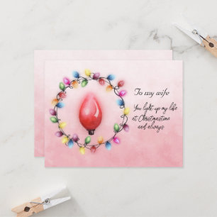 Esposa, você sempre acende minha vida no Natal