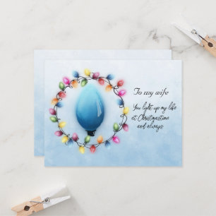 Esposa, você sempre acende minha vida no Natal