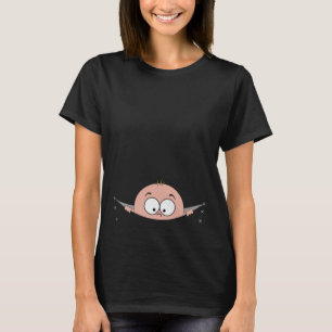 Espreite um t-shirt de maternidade Pregancy do
