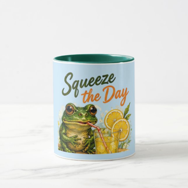 Esprema o Dia Caneca de Limão Engraçada | Fofo Ver (Centro)