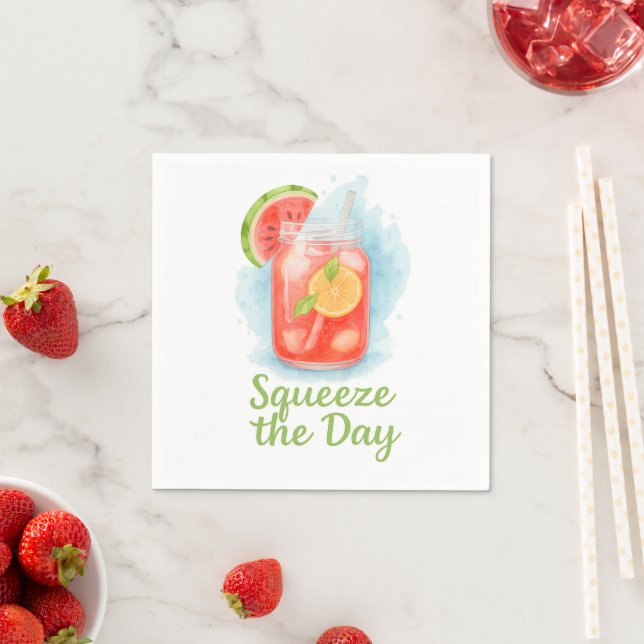 Esprema o Dia – Guardanapos para Festa de Frutas d (Insitu)