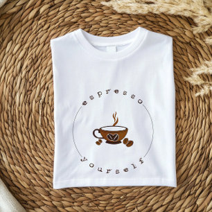 Espresse-se Camisa De Café De Boho Fluido
