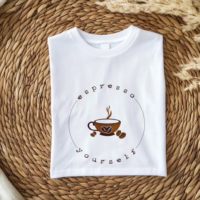 Espresse-se | Camisa De Café De Boho Fluido (Criador carregado)