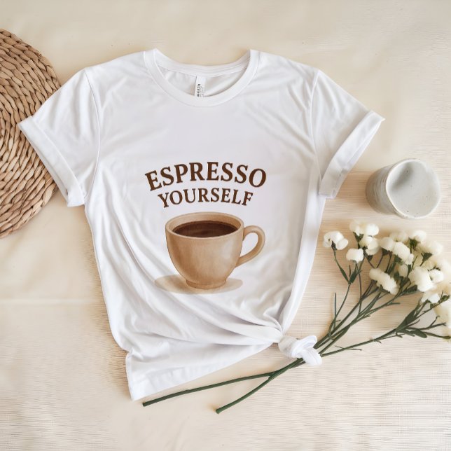 Espresse-se | Camisa Engraçada Do Café (Criador carregado)