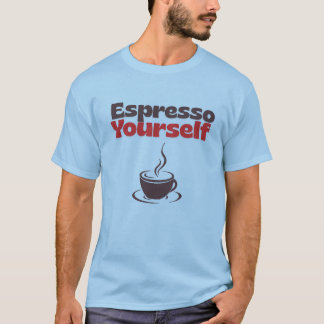 Espresso a Si Mesmo – Camiseta de Humor sobre Café