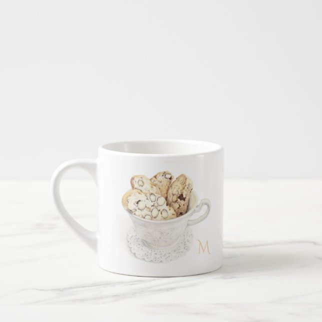 Espresso BISCOTTI Xícara de Café + Inicial (Esquerda)