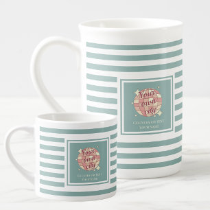 Espresso café caneca nome da cidade souvenir
