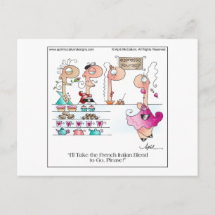 ESPRESSO! Cartoon - Cartão postal