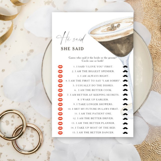 Espresso chá de panela Ele disse que ela disse jog (Criador carregado)