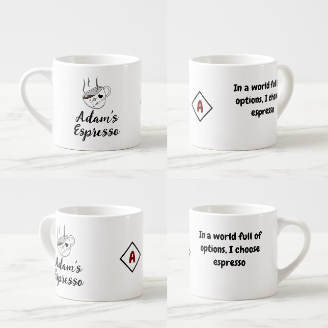 Espresso Citação Personalizada de Nome, Pequena Xícara de C (Custom name and quote cups
)