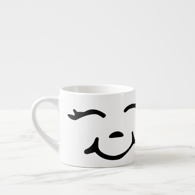 Espresso Feliz Coffee Mug - Xícara de Cartoon (Esquerda)