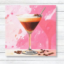 Espresso Martini com Canvas de café