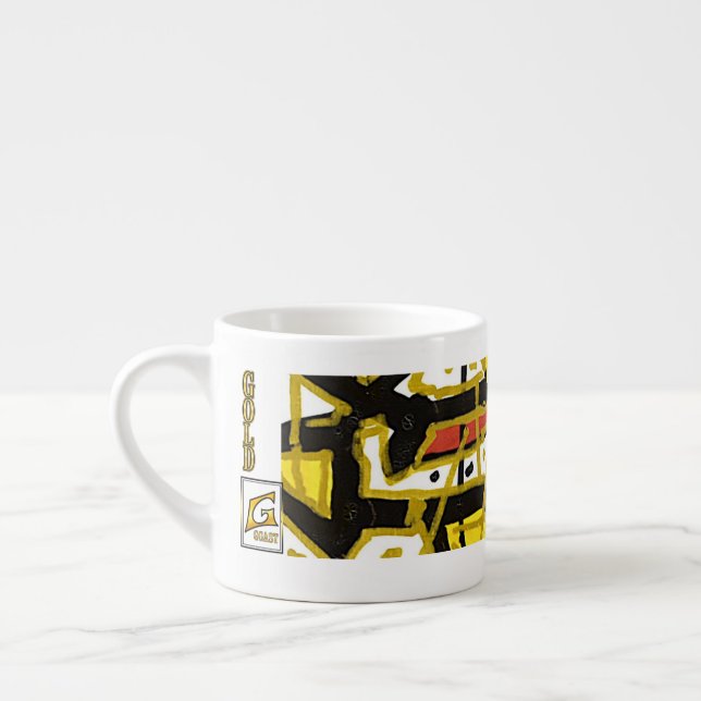 Espresso Pote de doces GGAST - Coleção GOLD - Xícara de Esp (Esquerda)