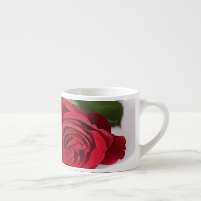 Espresso Rosa vermelha Fecha Minimalismo Xícara de Café (Direita)