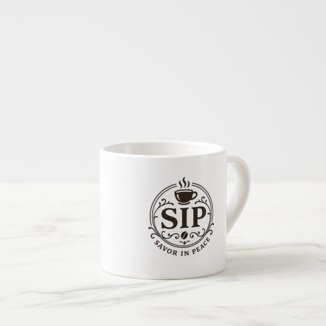 Espresso Savor em Paz Xícara de café expresso (Frente Esquerda)