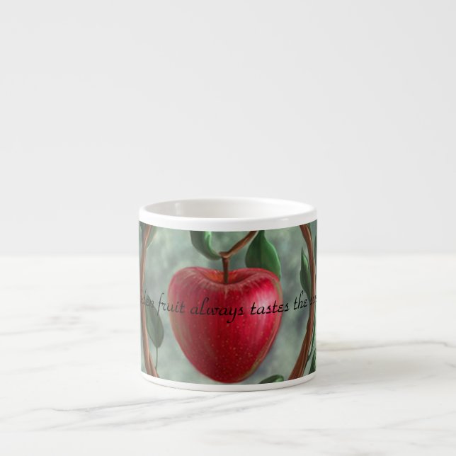 Espresso Xícara de café de Fruta proibida (Frente)