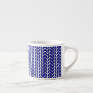 ESPRESSO XÍCARA DE CAFÉ EM MALHA AZUL REAL