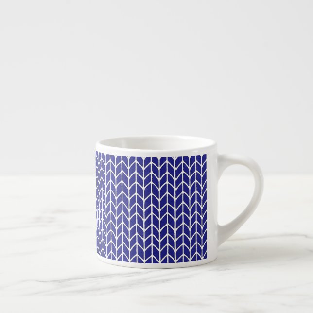 ESPRESSO XÍCARA DE CAFÉ EM MALHA AZUL REAL (Direita)