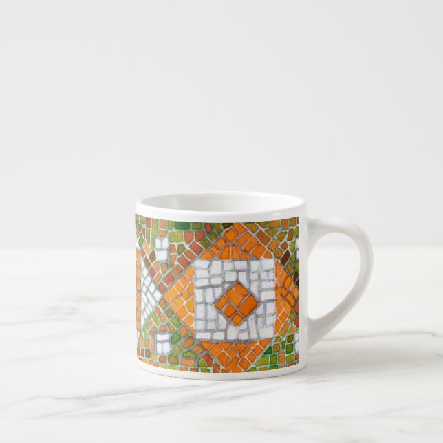 ESPRESSO XÍCARA DE CAFÉ ESRESSO MOSAICO DE OUTONO (Direita)