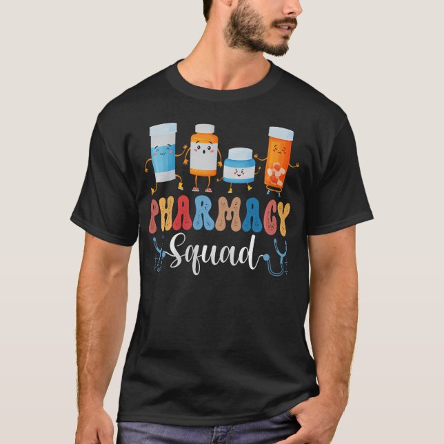 Esquadrão da Farmácia Camisa Divertida e Fofa de C (Frente)