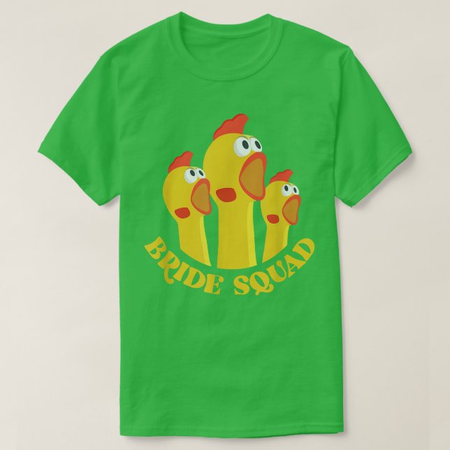 Esquadrão da Noiva Camisas engraçadas de Despedida (Frente do Design)