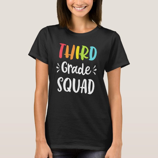Esquadrão da Terceira Série Engraçado Camiseta de  (Frente)