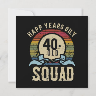 Esquadrão de Aniversário de 40 Anos Vintage